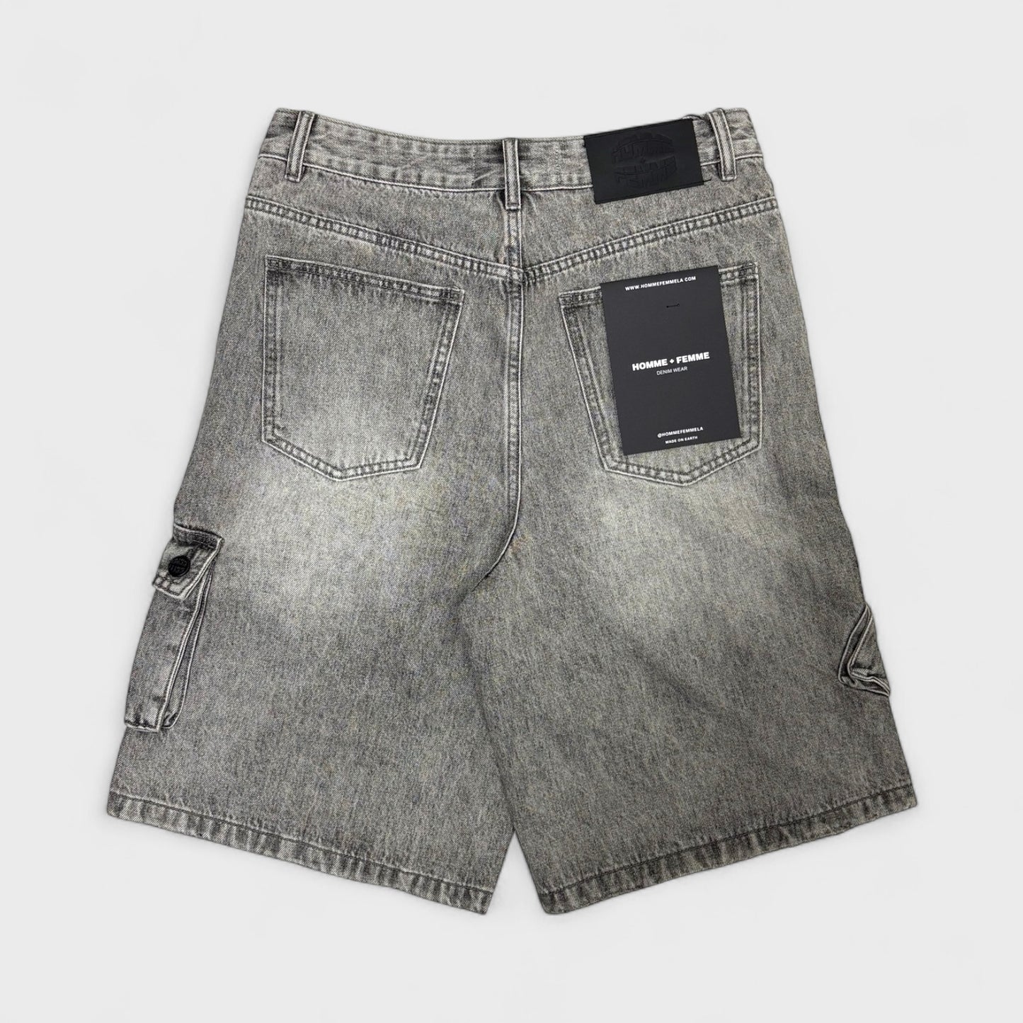 Bourne Denim Shorts (Grey)