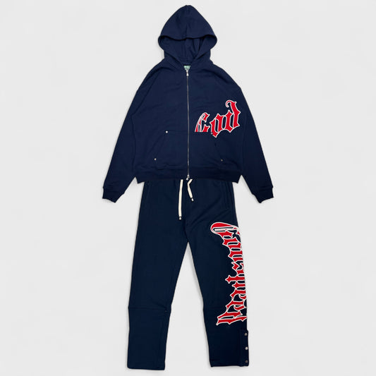 OG Logo Sweatsuit V2 (Navy/Red)