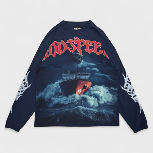 Sea Sick LS T-Shirt (Navy)