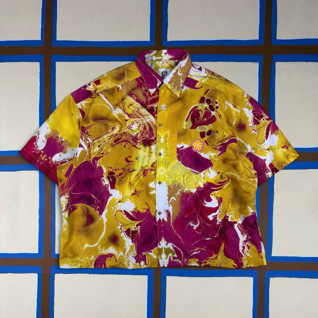 Formy Yellow Button Shirt (XL)