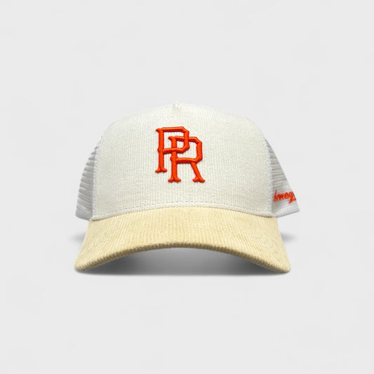 PR Trucker (Cream/Orange)