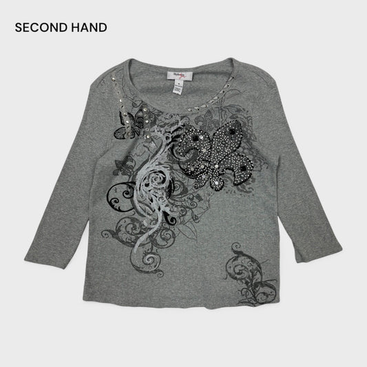 Style&Co Studded Top (M)