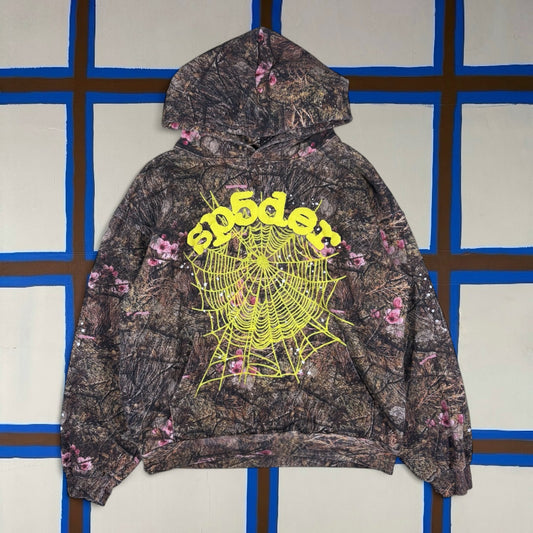Spider Floral Camo Hoodie (L)