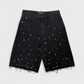Gemstone Denim Shorts (Black)