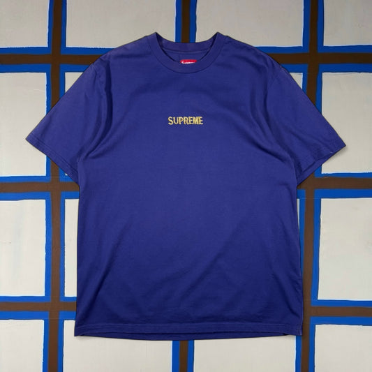 Supreme Gold Embroidered Tee (XL)