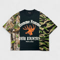 Deer Camo Split Tee