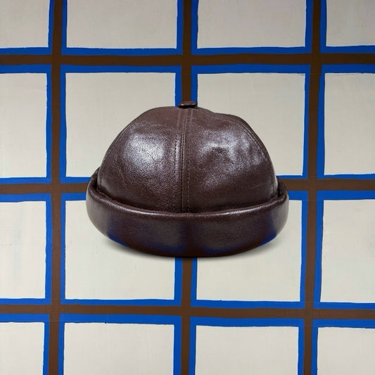 Junya Watanabe X Beton Cire Leather Beanie
