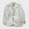 Pleated satin blazer