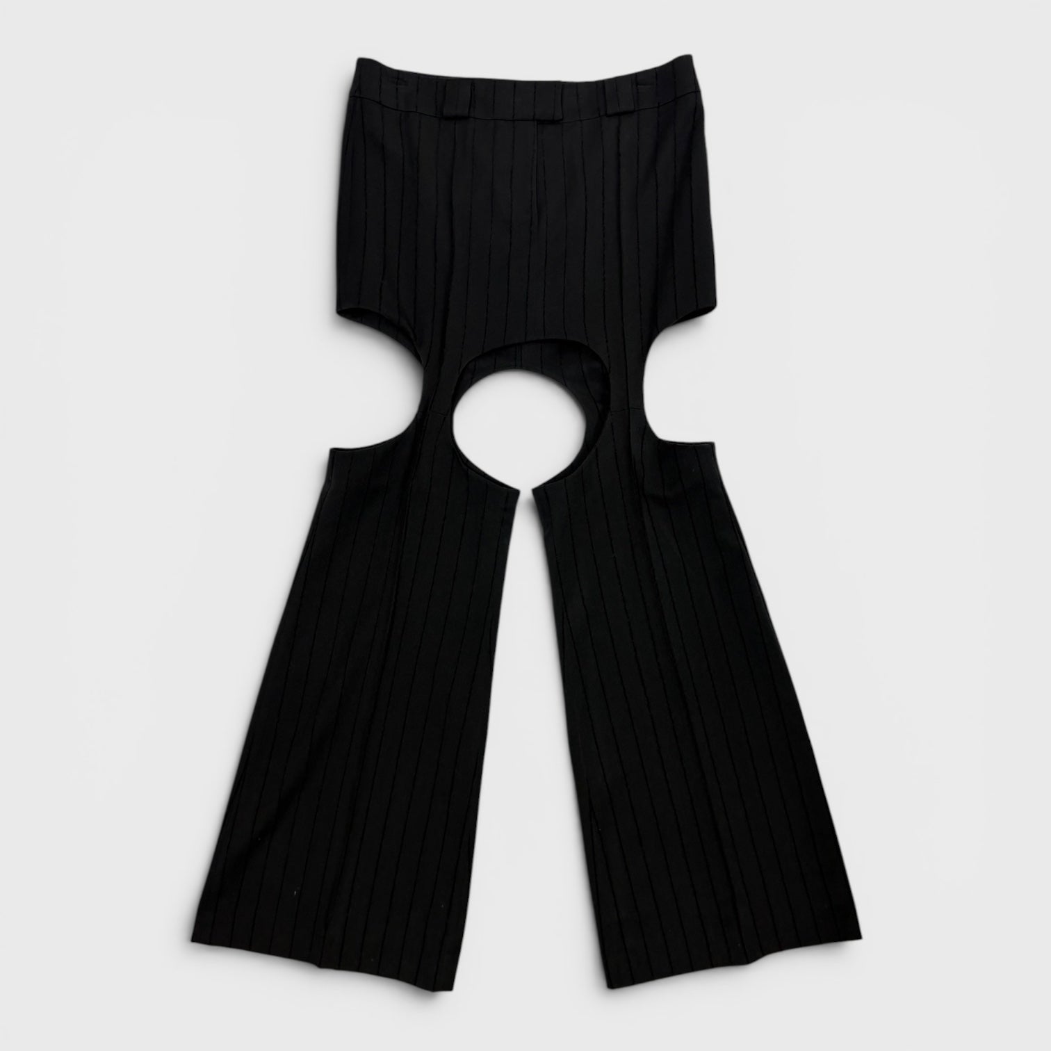 Pinstripe skirt pant