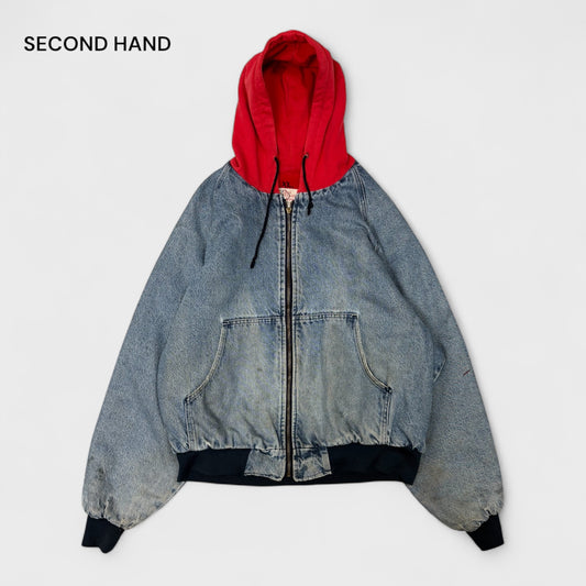 Hooded Denim Bomber (XL)