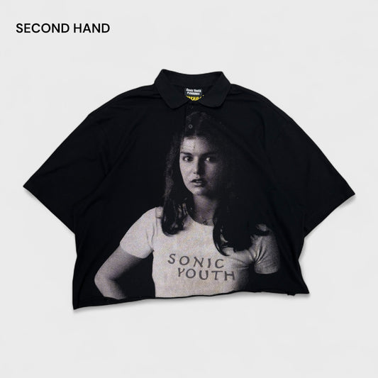 Pleasures X Sonic Youth Polo (Hand Cropped)